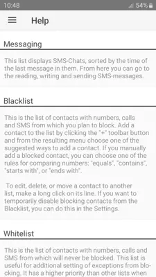 Call Blocker Blacklist android App screenshot 1