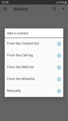 Call Blocker Blacklist android App screenshot 3